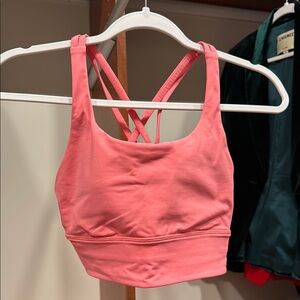 EUC Lululemon Energy Long Line Bra Size 6 Sakura Pink